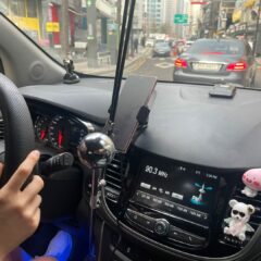 울산 역 주차 공간 허수아비였어요